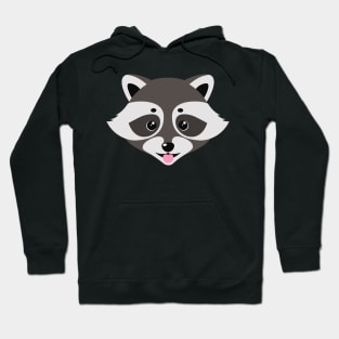 Raccoon showing tongue Hoodie